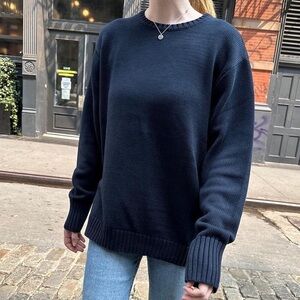 Brandy Melville Navy Crew Neck Sweater
